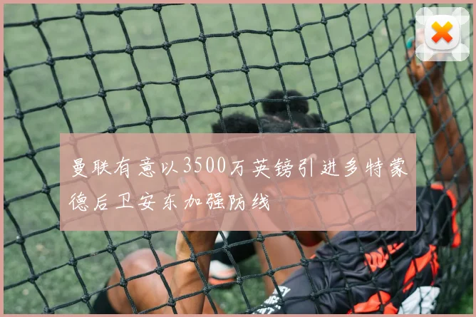 曼联有意以3500万英镑引进多特蒙德后卫安东加强防线